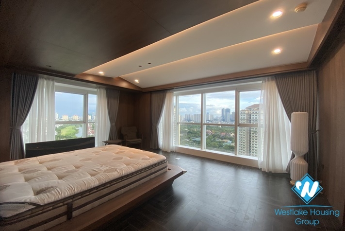 Luxurious and renovated 4 bedrooms apartment for rent in Ciputra, Tay Ho